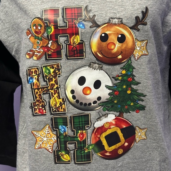 Sofra Raglan Holiday Shirt - Picture 2 of 4